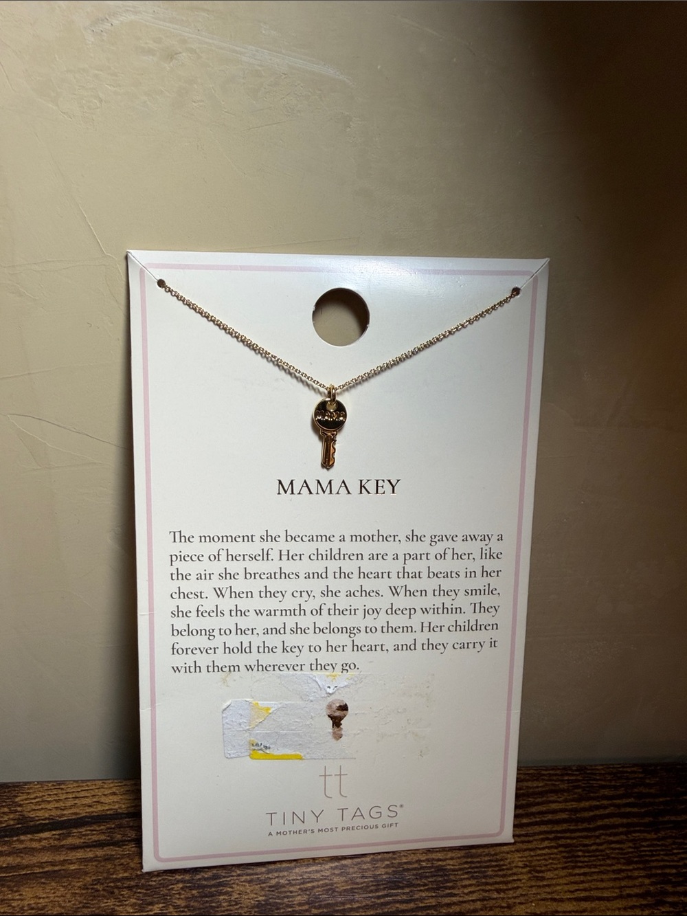 Mama Key Gold Pendant Necklace